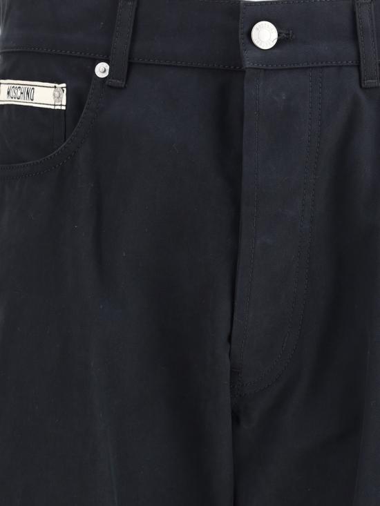 25FW 모스키노 스트레이트 팬츠 252ZZ0336252ZZ5218 0555 BLACK - MOSCHINO