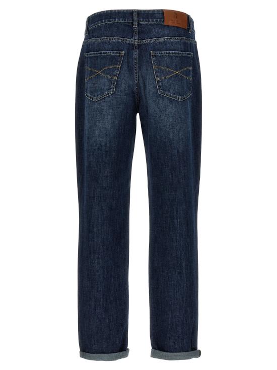 26FW 브루넬로 쿠치넬리 데님 트레디셔널 핏 파이브 포켓 트라우저 M0Z37D3210C1468 Blue - BRUNELLO CUCINELLI