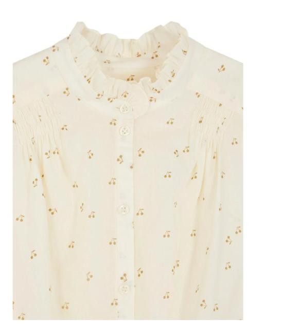 25FW [키즈] 봉쁘앙 블라우스 W05GBLW00010 632D White - BONPOINT