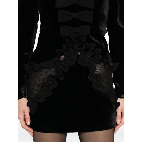 25FW 알레산드라리치 숏 원피스 FABX4150 F2603 0900 BLACK - ALESSANDRA RICH