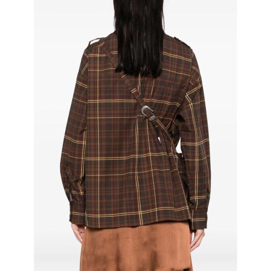 25FW 시에드레스 블라우스 WPF25TP18 ATHELIA MULTI BROWN GREEN - SIEDRES