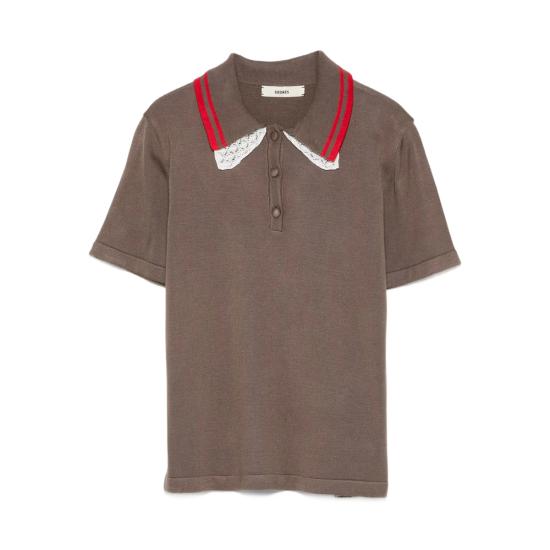 25FW 시에드레스 폴로 티셔츠 WPF25KW03 YUAN MIBRO BROWN