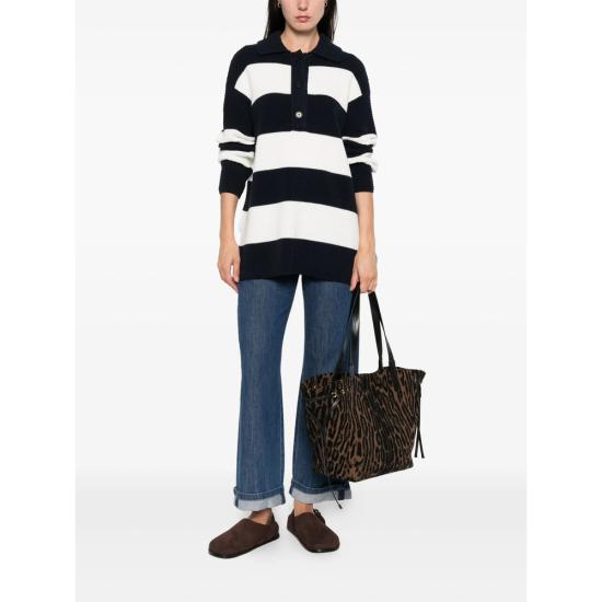 25FW 클로즈드 폴로 티셔츠 C96272 951 ST 568 BLUE WHITE - CLOSED