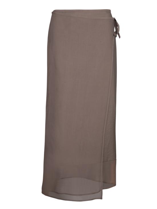 25SS 브루넬로 쿠치넬리 롱 스커트 ML140G3826 C8705 Brown