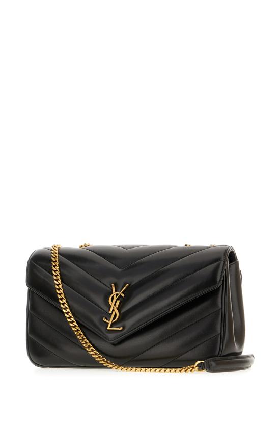 26FW 생로랑 루루 마틀라세 램스킨 미디움 숄더백 801439AAEAX 1000 Nero - SAINT LAURENT