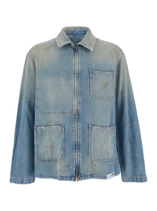 25FW 골든구스 데님 자켓 GMP01941P00208250491 Light blue