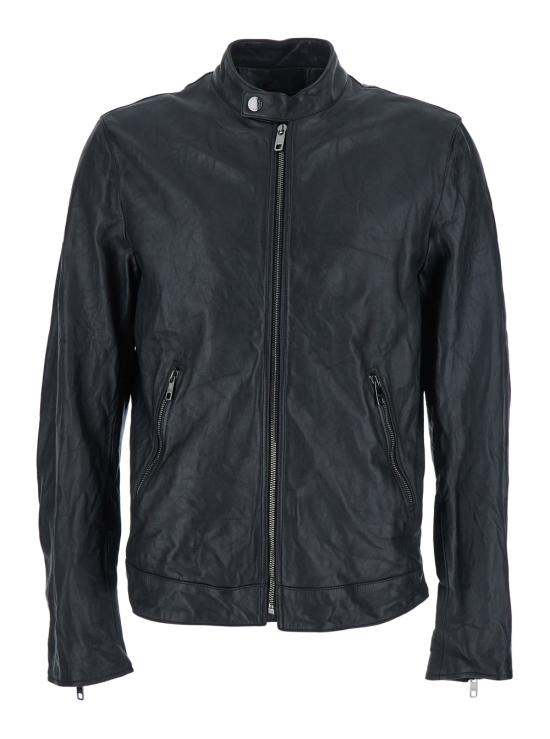 25FW 돌체앤가바나 가죽 자켓 G9BUGLGJ744N0000 Black