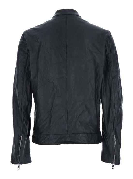 25FW 돌체앤가바나 가죽 자켓 G9BUGLGJ744N0000 Black - DOLCE & GABBANA