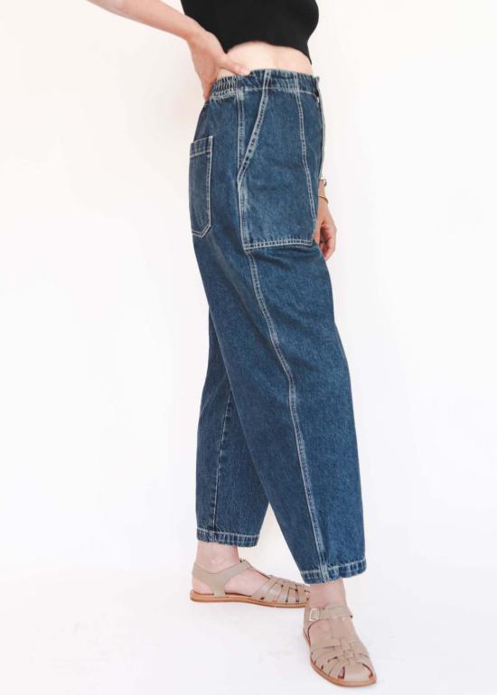  샤이나 모트 크롭 팬츠 페인터 팬트 이스트 팬트 - SHAINA MOTE