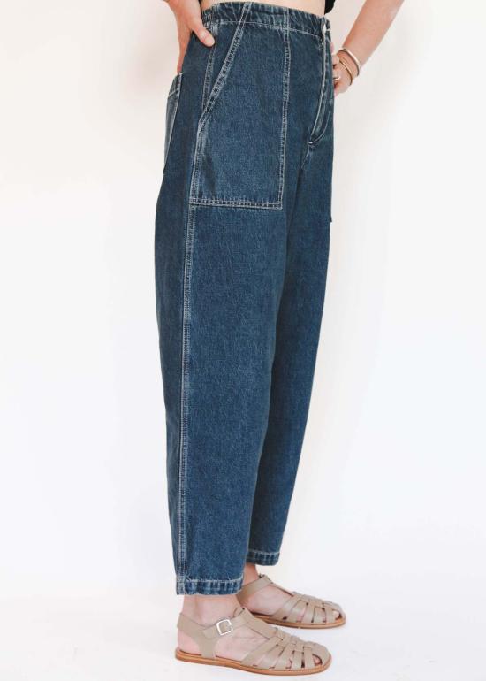  샤이나 모트 크롭 팬츠 페인터 팬트 이스트 팬트 - SHAINA MOTE