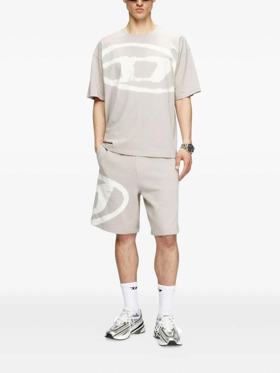  디젤 반팔 티셔츠 A148720QKAS9BZ Light Grey - DIESEL