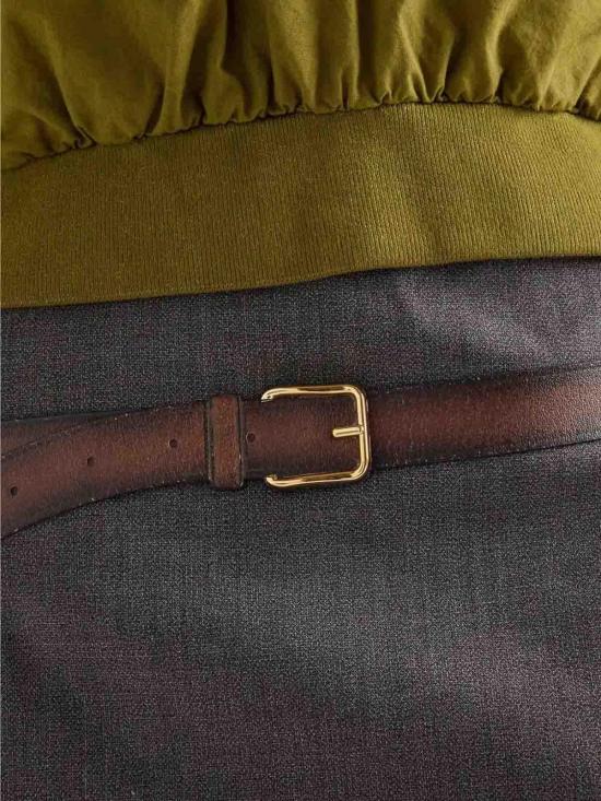  프라다 숏 스커트 P151WGSOOO16NOF0480 Dark Grey - PRADA