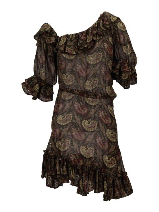 26SS 생로랑 미디 스커트 815701Y4K953689 Green