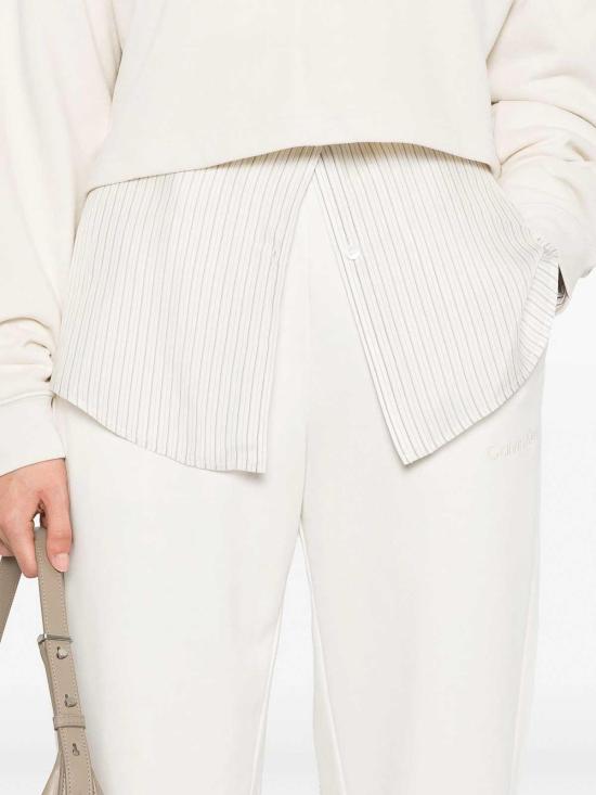 26FW 캘빈클라인 트레이닝/조거 팬츠 LV044C904GYAS Cream - CALVIN KLEIN