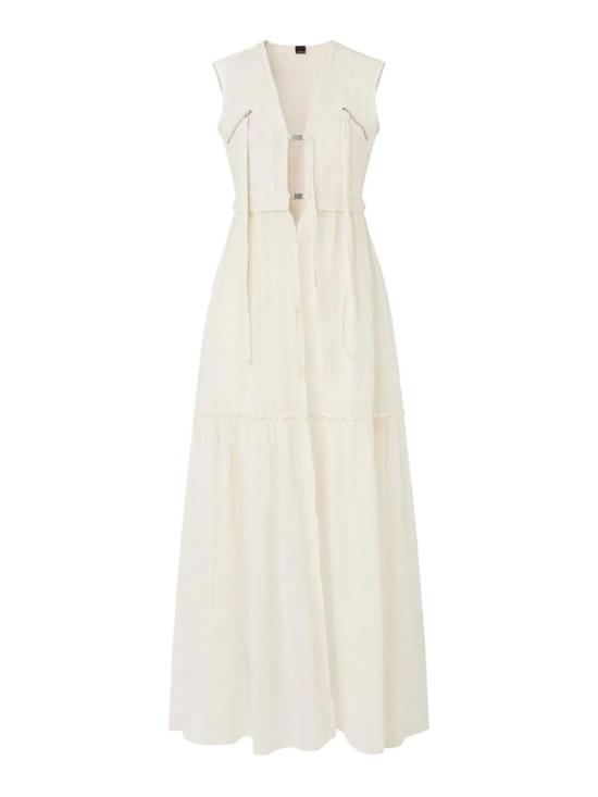 26SS 핑코 롱 원피스 105246A2MIC00 White