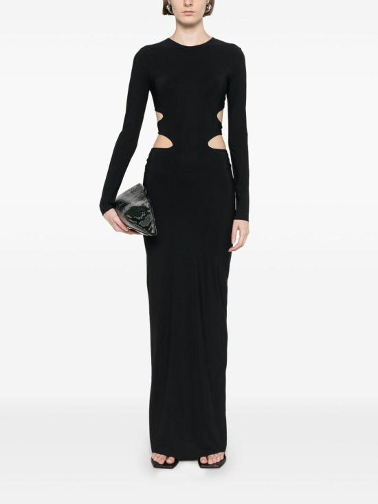  아마주인 미디 스커트 10TECUDBDEEPBLACK Black - AMAZUIN