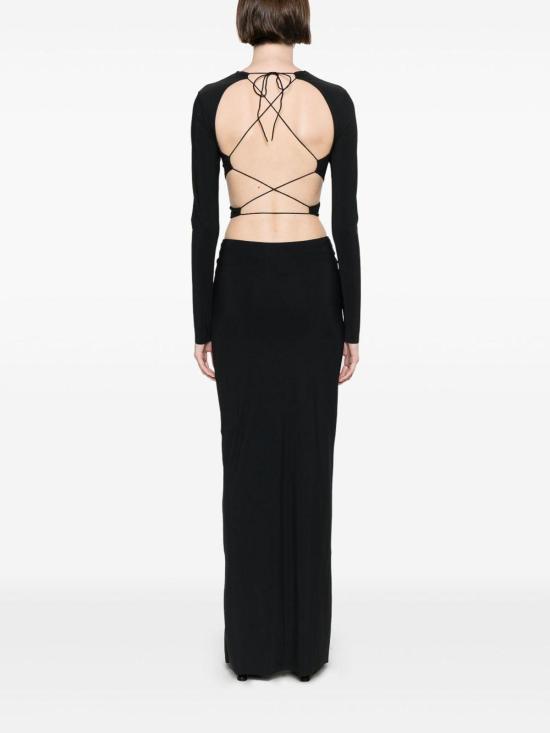  아마주인 미디 스커트 10TECUDBDEEPBLACK Black - AMAZUIN