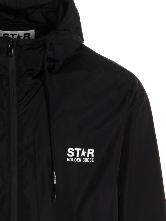 25FW 골든구스 다리스 스타 프린트 윈드브레이커 GMP01032P00059680203 Black - GOLDEN GOOSE