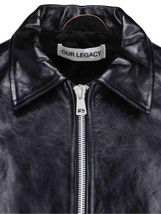  아워레가시 가죽 자켓 M4239MTDTOPDYEDBLACKLEATHER Black - OUR LEGACY