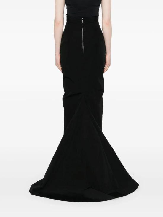 25FW 릭 오웬스 미디 스커트 RO01E7375PCVS09 Black - RICK OWENS