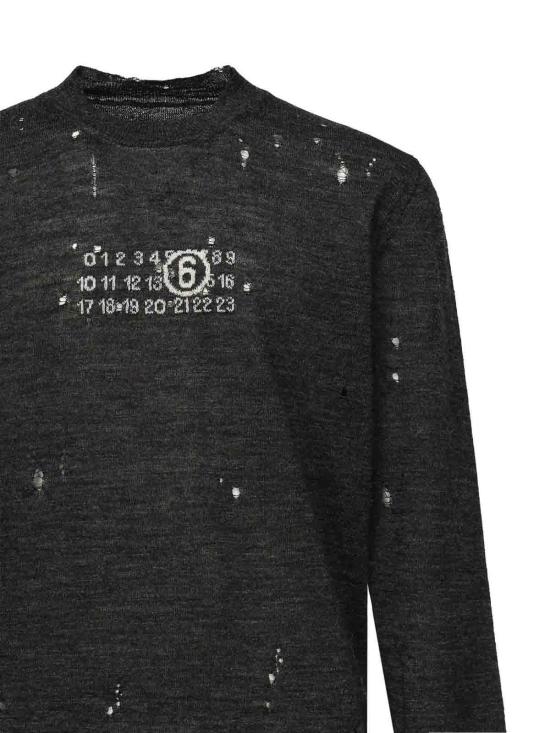 26FW MM6 메종마르지엘라 스웨터 SH0HL0033M13134855 Grey - MM6 MAISON MARGIELA