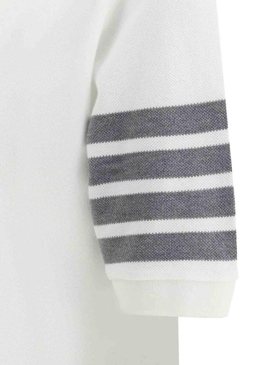 26FW 톰브라운 폴로 티셔츠 FJP052G07976100 WHITE - THOM BROWNE