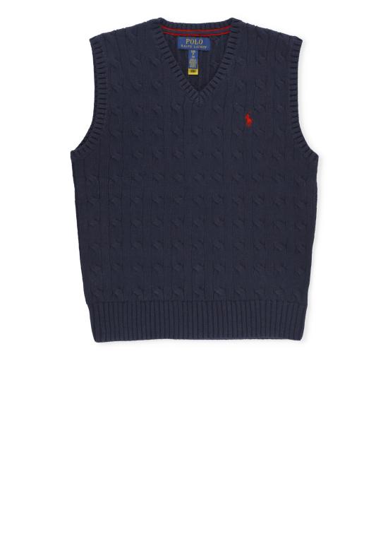 25FW [키즈] 랄프 로렌 니트 베스트 702300 026 Blue