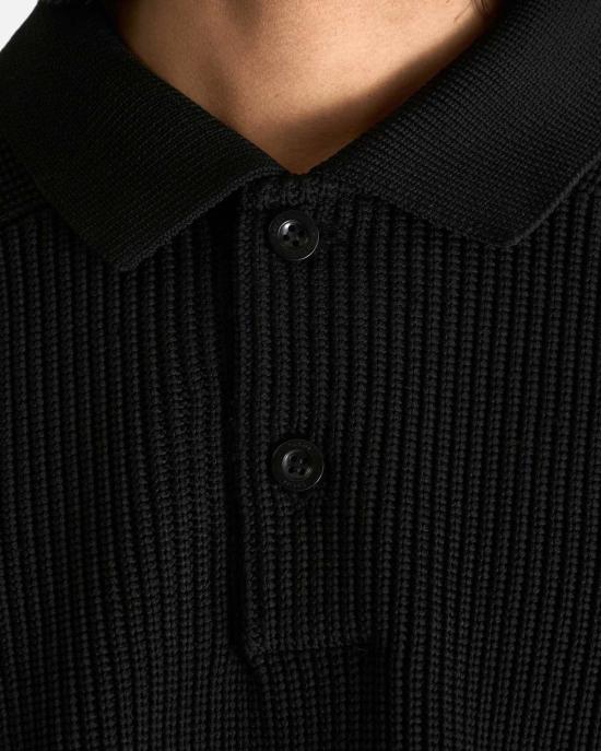  사카이 반팔 티셔츠 니트 폴로 셔츠 - SACAI