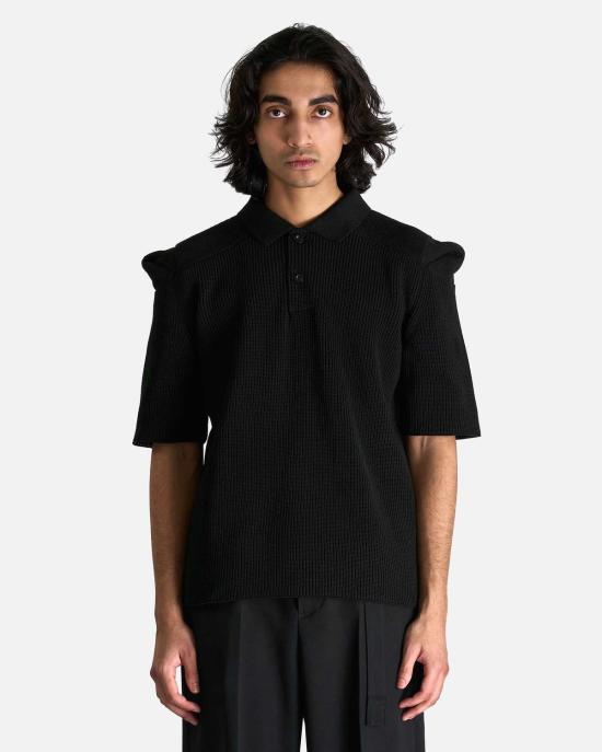  사카이 반팔 티셔츠 니트 폴로 셔츠