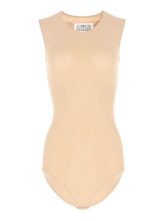  마르지엘라 바디수트 티셔츠 메종  바디수트 베이지
