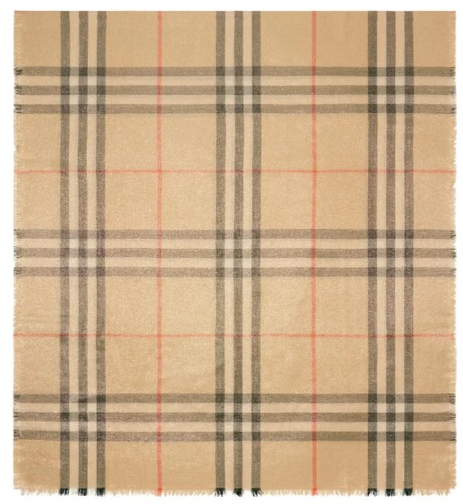 25SS 버버리 메탈릭 울 실크 스카프 8106063 A2021 SAND