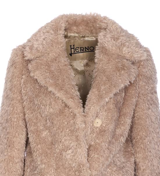 25FW 에르노 컬리 얼터너티브 퍼 코트 GC000503D 124211985 Beige - HERNO