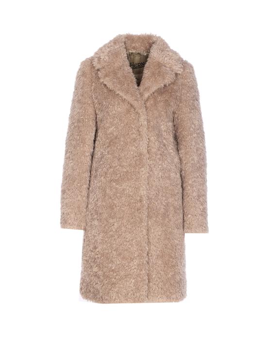 25FW 에르노 컬리 얼터너티브 퍼 코트 GC000503D 124211985 Beige