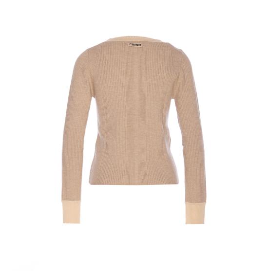 25FW 핑코 가디건 105543 A2S3D23 Beige - PINKO