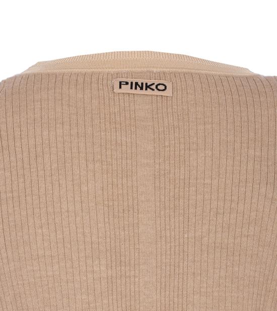 25FW 핑코 가디건 105543 A2S3D23 Beige - PINKO
