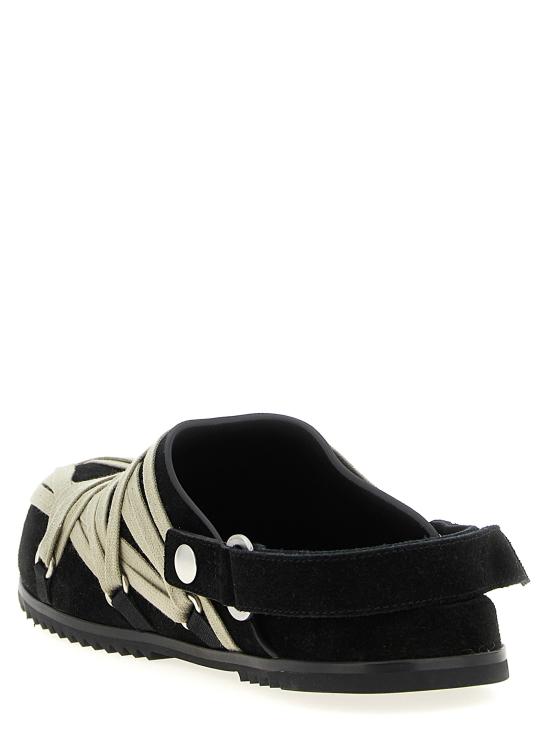 25FW 릭 오웬스 뮬/슬리퍼 RU02E1813LVSW109 Black - RICK OWENS