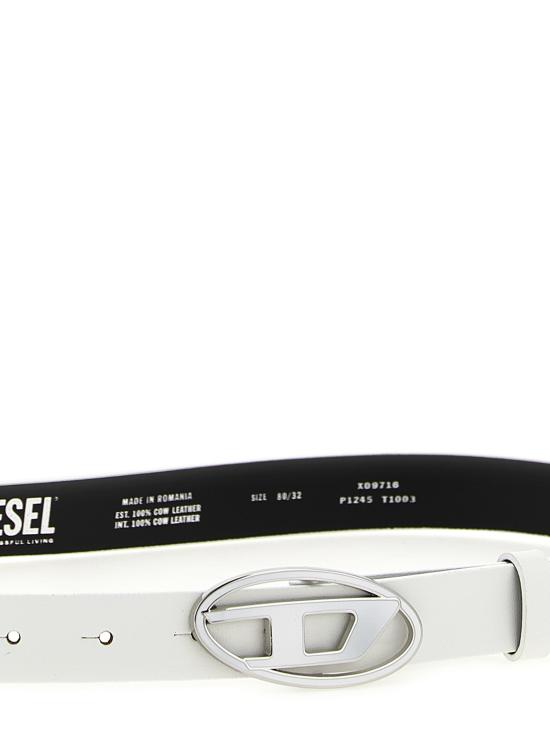 26FW 디젤 벨트 X09716P1245T1003 White - DIESEL