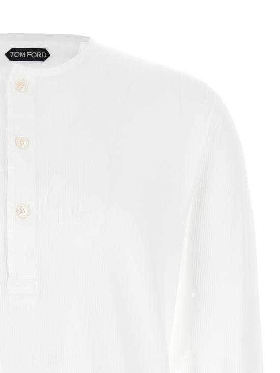 26SS 톰포드 긴팔 티셔츠 JHL019JMC067AW002 White - TOMFORD