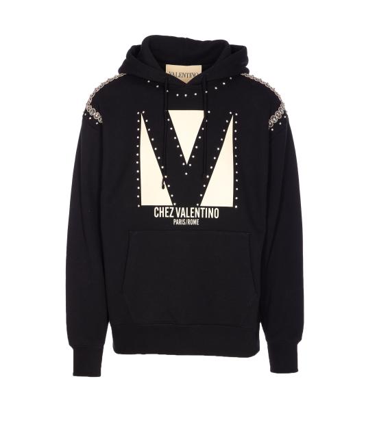 25FW 발렌티노 가라바니 긴팔 티셔츠 MF28NB1J 0NO Black