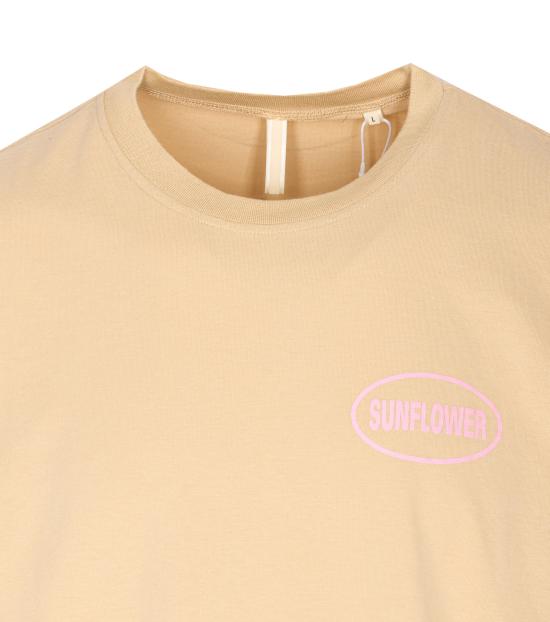 25FW 선플라워 반팔 티셔츠 20513 110 Beige - SUNFLOWER