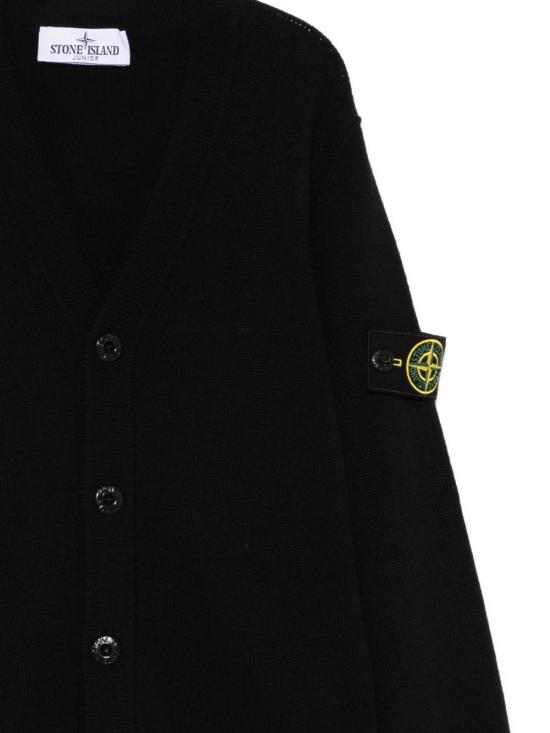 25FW [주니어] 스톤 아일랜드 가디건 5100001 S00M1V0029 Black - STONE ISLAND
