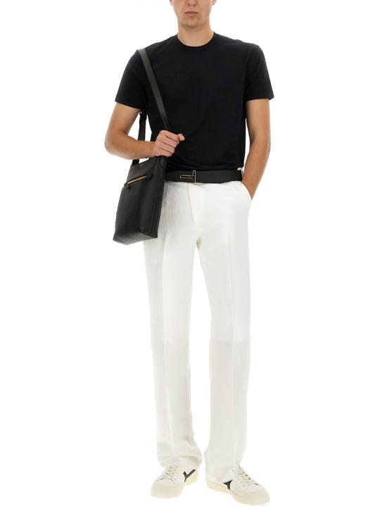 25FW 톰포드 반팔 티셔츠 JCS004 JMT012LB999 BLACK - TOMFORD