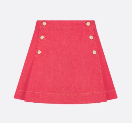25FW [키즈] 디올 스커트 5WBM11SKTE 613 Red