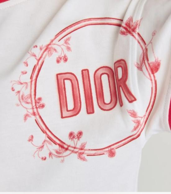 25FW [키즈] 디올 티셔츠 5WBM13TEEA 37B White - DIOR