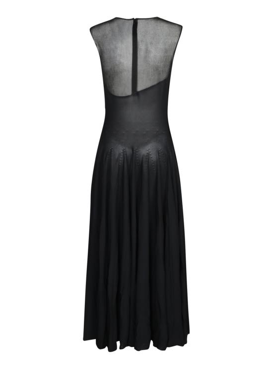 25SS 알라이아 롱 원피스 AA9R2653 K061A 995 Black - ALAIA