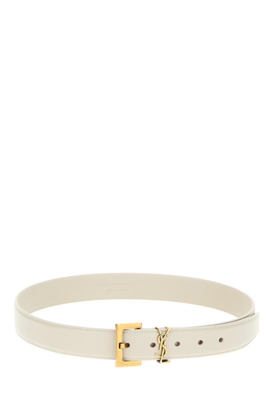 25FW 생로랑 벨트 634437BOO0W 9207 CREMA SOFT