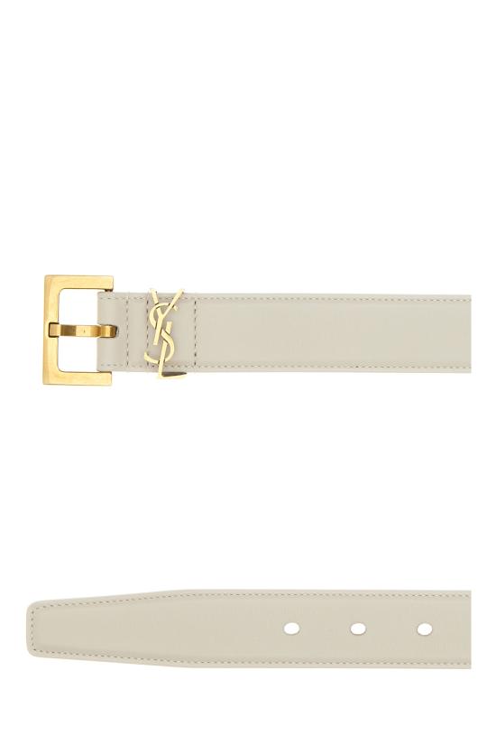 25FW 생로랑 벨트 634437BOO0W 9207 CREMA SOFT - SAINT LAURENT