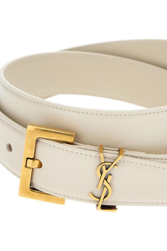 25FW 생로랑 벨트 634437BOO0W 9207 CREMA SOFT - SAINT LAURENT