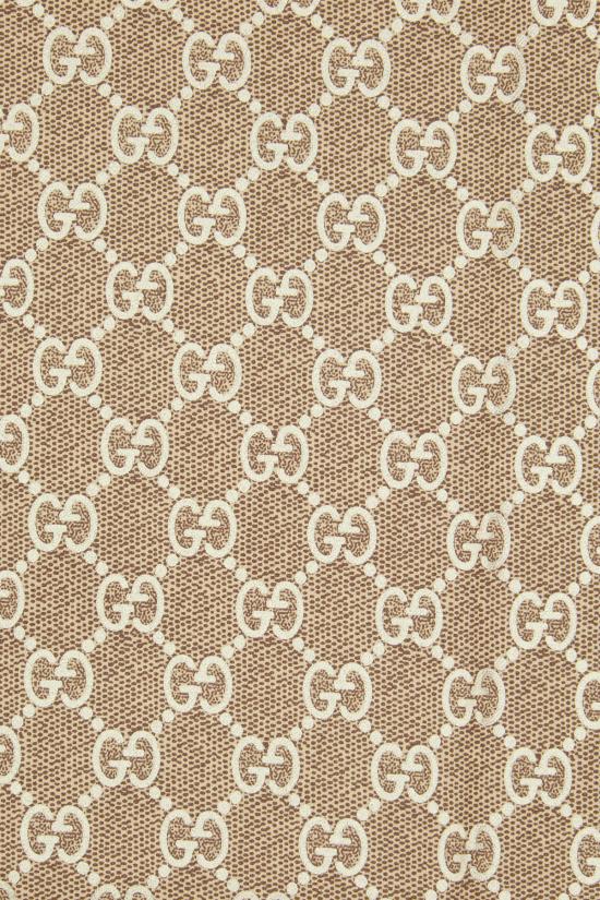 26FW 구찌 프린트 실크 까레 8122513G001 9865 BEIGE EBONY - GUCCI