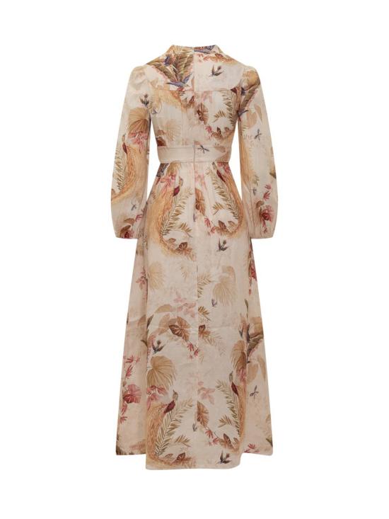 25FW 짐머만 롱 원피스 5146DSS253 CRMPLMFLO PINK - ZIMMERMANN